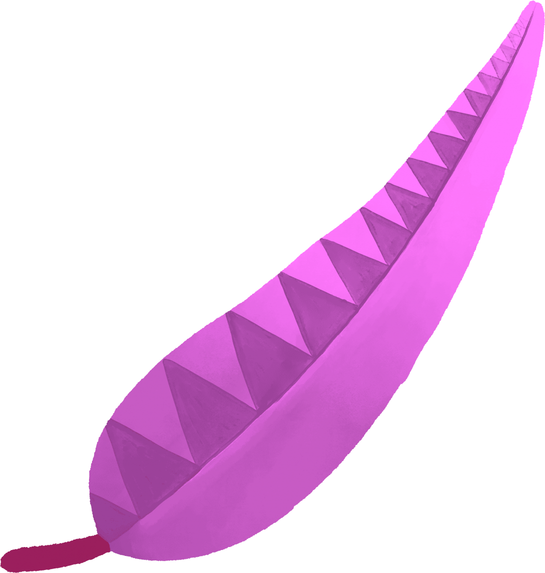 Purple gum leaf illustration